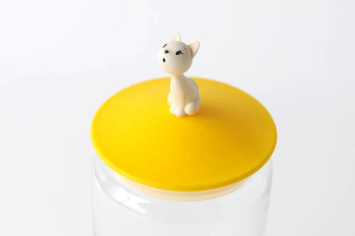 Alessi Mio Cat Jar Yellow