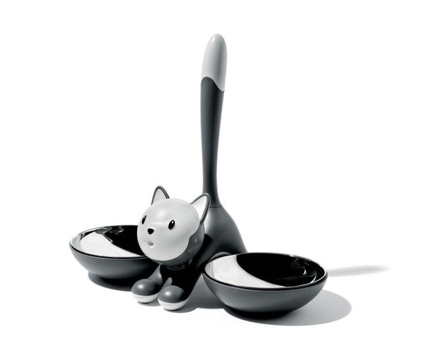 Alessi Tigrito Cat Bowl Grey